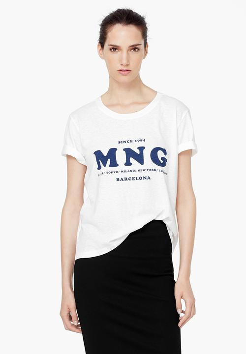 MANGO - Logo T-shirt White