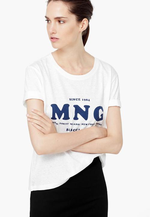 MANGO - Logo T-shirt White