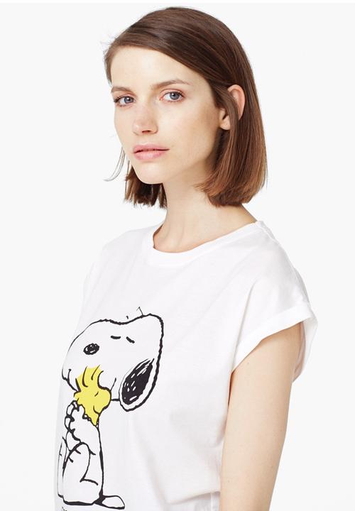 MANGO - Snoopy T-shirt Milk