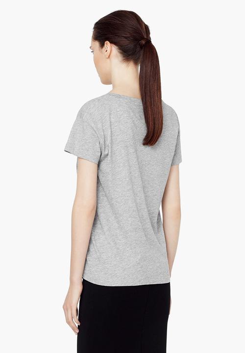 MANGO - Paris Printed T-shirt Mid Grey