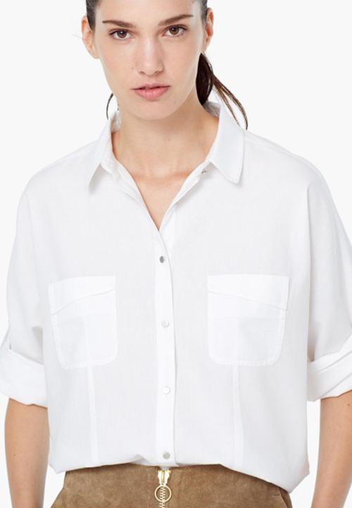 MANGO - Soft Shirt White