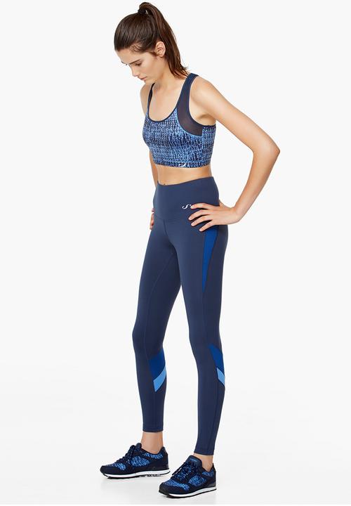 MANGO - Medium Impact bra Mid Blue