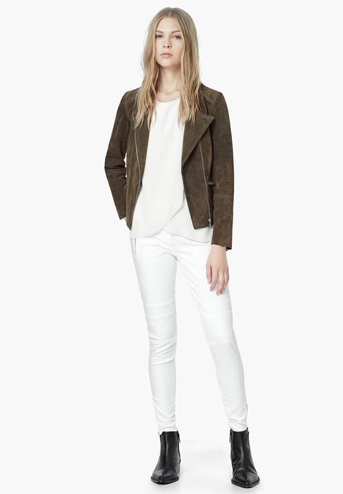 MANGO - Asymmetrical Layer Blouse White