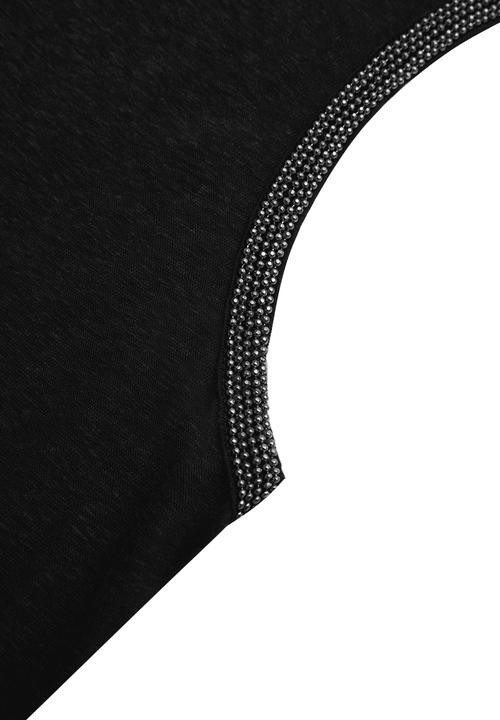 MANGO - Embellished Vest Black