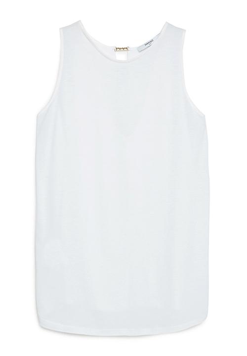 MANGO - Classic Chamis Off White