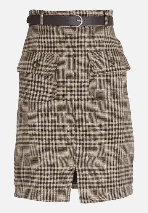 STYLE REPUBLIC - Belted Skirt Tan