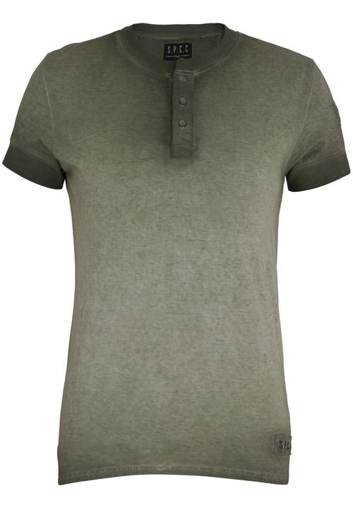 S.P.C.C - Dirty Dyed Henley Tee Khaki Green
