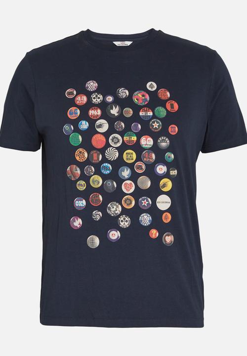 Ben Sherman - Badges Printed Tee Navy