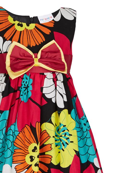 Pop Candy - Printed Summer Dress Multi-colour