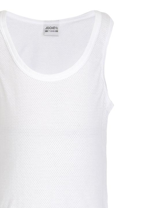 Jockey - 2 Pack Boys Eyelet Vest White