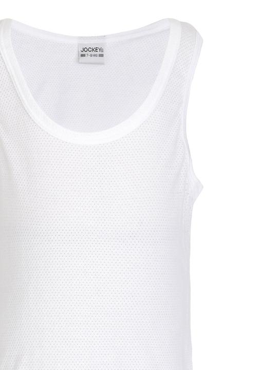 Jockey - 2 PK  Boys Eyelet Vest White