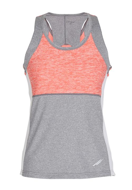Lithe - Sporty Colourblock Vest Coral