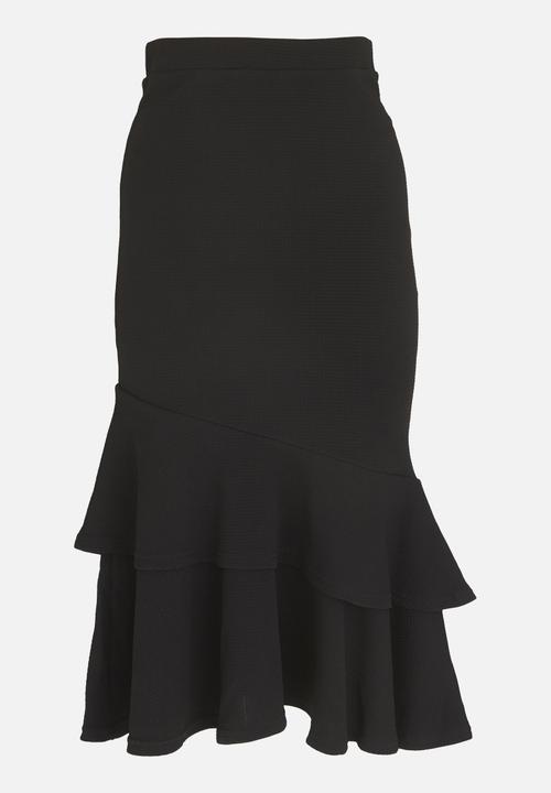 edit - Flamenco Ruffle Skirt Black