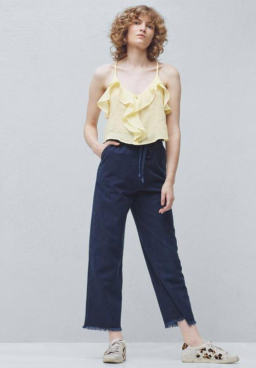 MANGO - Ruffle Cami Yellow