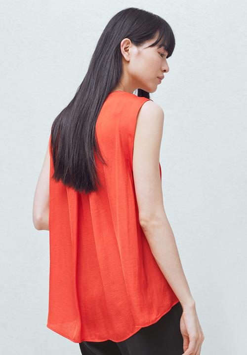 MANGO - Blouse Coral
