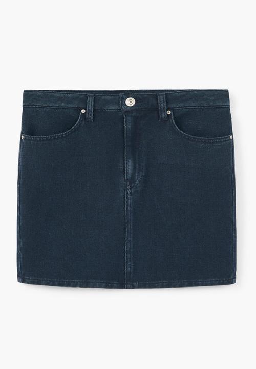 MANGO - Dark Denim Mini Skirt Dark Blue