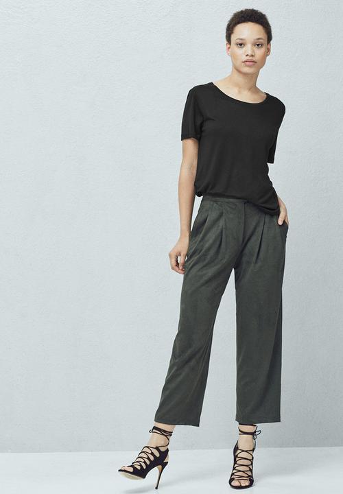 MANGO - Basic T-shirt Black