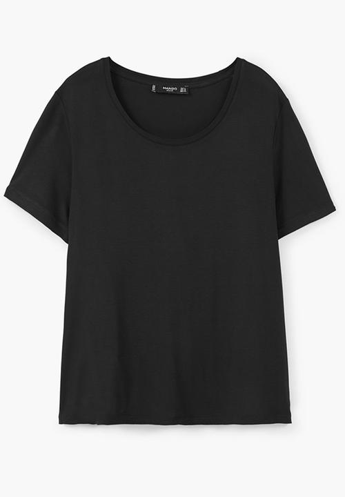 MANGO - Basic T-shirt Black