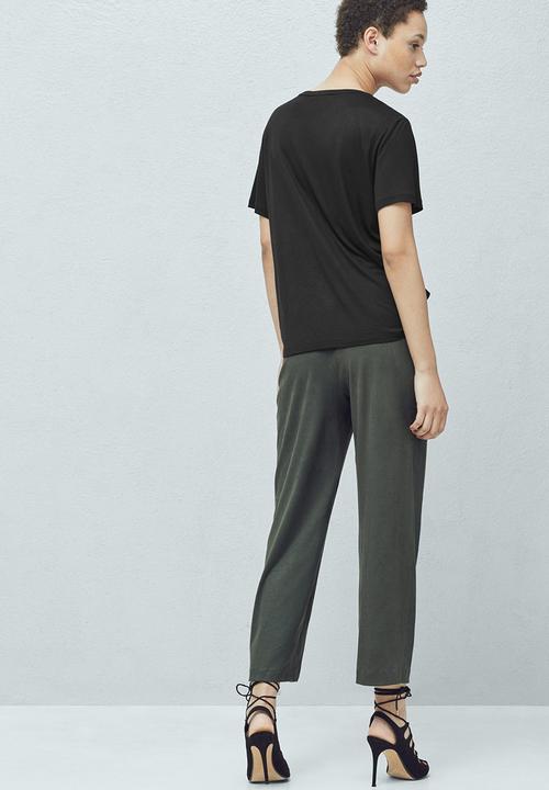MANGO - Basic T-shirt Black