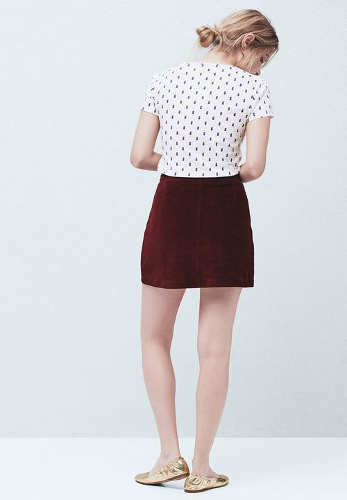 MANGO - Logo Cotton T-shirt Milk