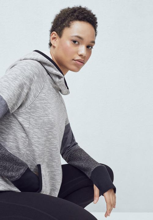 MANGO - Yoga Hooded Sweater Grey