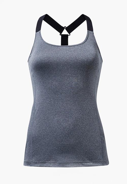 MANGO - Technical Racerback Tank Top Mid Grey