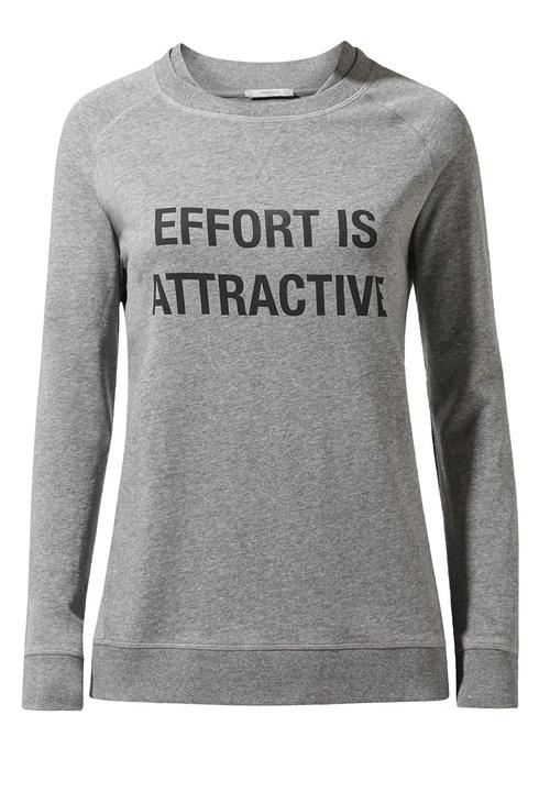 MANGO - Yoga Printed Hoodie Mid Grey
