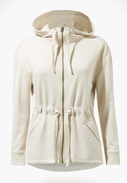 MANGO - Hooded Yoga Sweater Cream