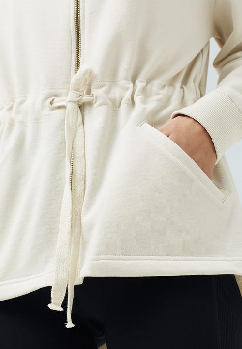 MANGO - Hooded Yoga Sweater Cream