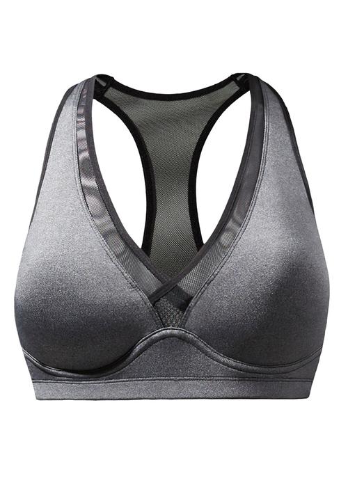 MANGO - Fitness High Impact Top Mid Grey