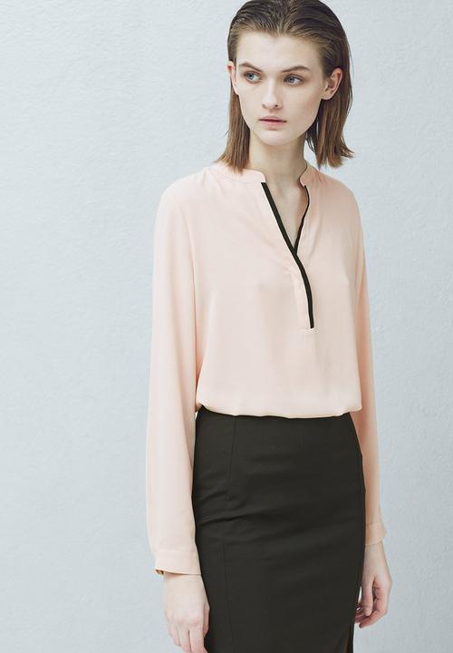 MANGO - Flowy Shirt Neutral