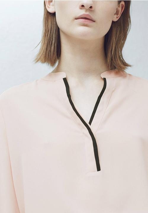 MANGO - Flowy Shirt Neutral