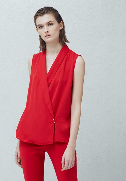 MANGO - Metal Detail Top Red