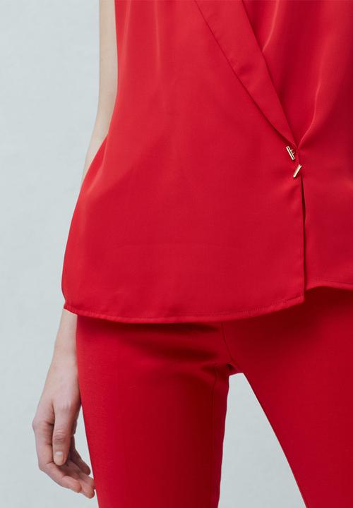 MANGO - Metal Detail Top Red