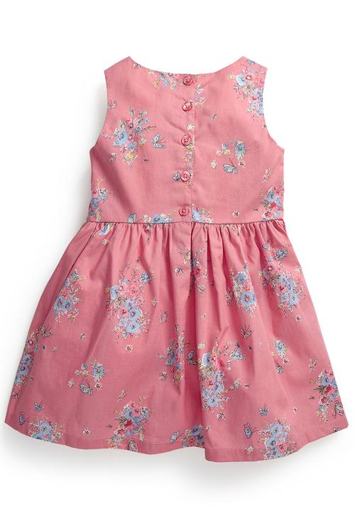 Next - Floral Dress Pale Pink