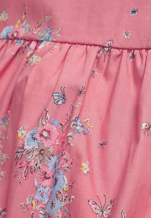 Next - Floral Dress Pale Pink