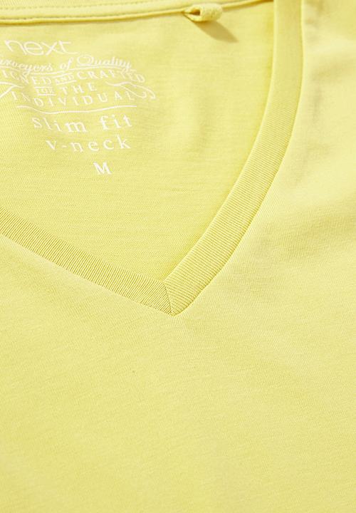 Next - V-Neck tee Yellow