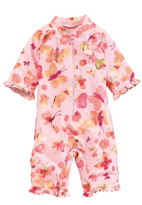 Next - Printed All-In-One Sunsafe Suit Pale Pink