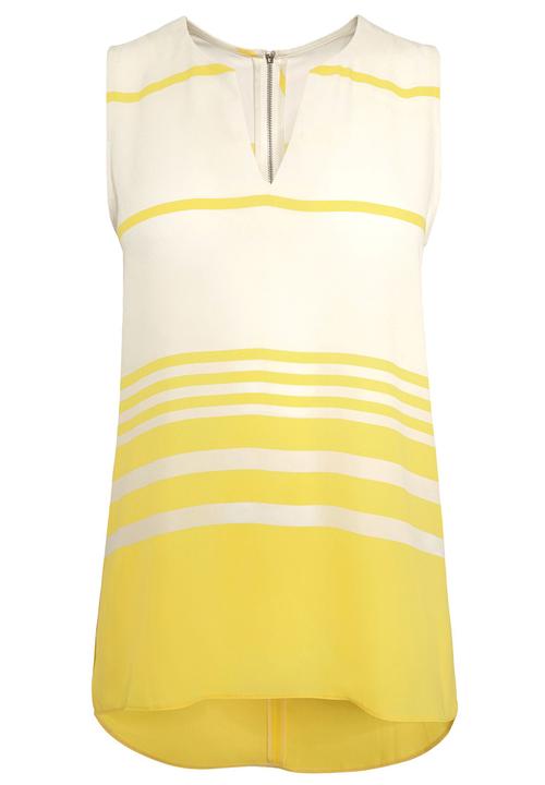 Next - Striped Woven Vest Yellow