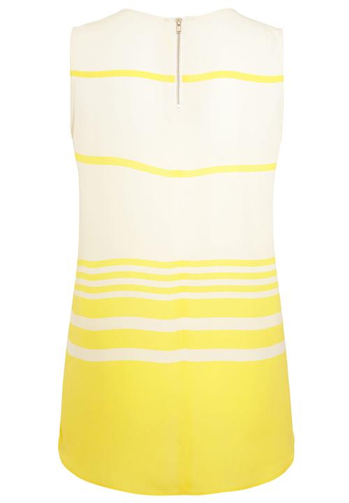 Next - Striped Woven Vest Yellow