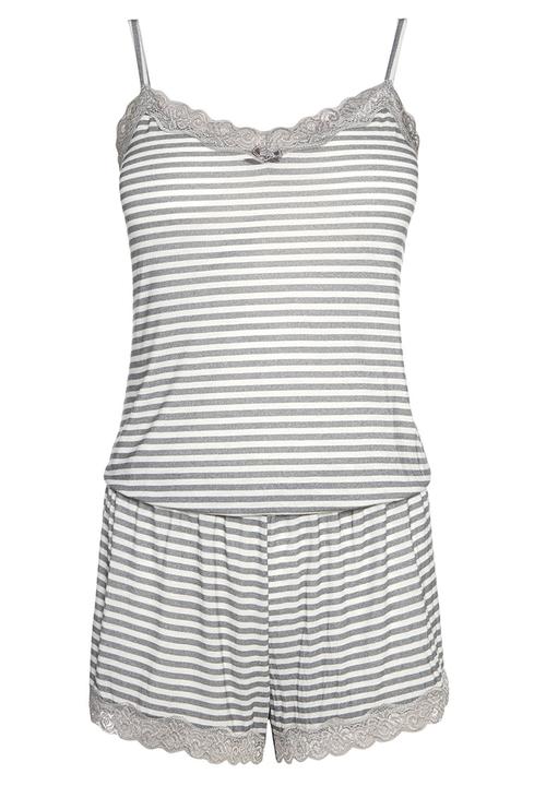 Next - Grey striped playsuit pale Grey
