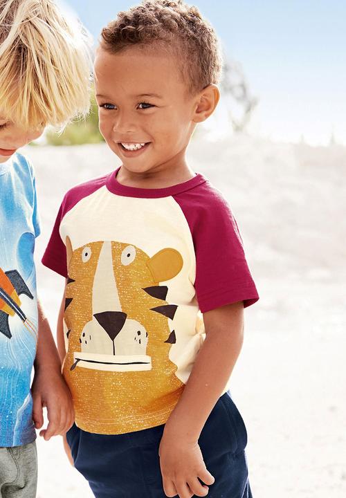 Next - Lion Zip Mouth T-shirt Red