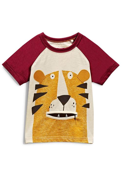 Next - Lion Zip Mouth T-shirt Red