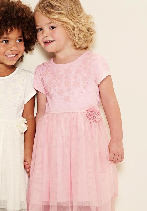 Next - Mesh Tutu Dress Pale Pink