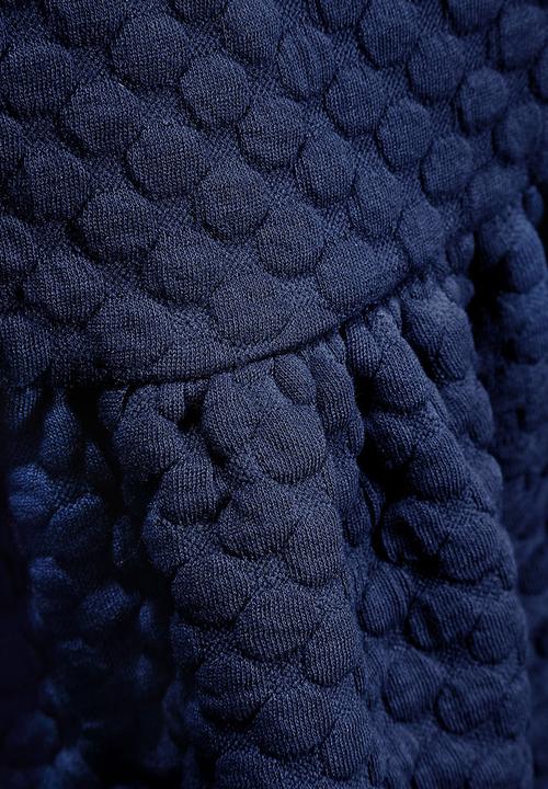 Next - Spot Textured Dress Navy