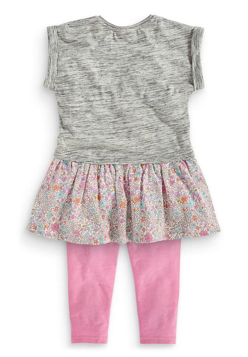 Next - Bunny Embellished Tunic And Legging Set Multi-Colour