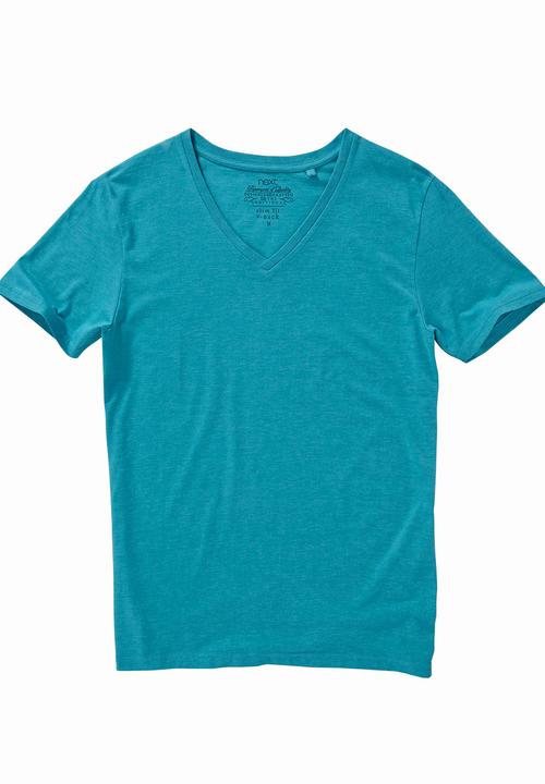 Next - V-neck Tee Mid Blue