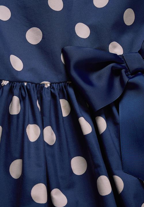 Next - Spotted Prom Dress Navy