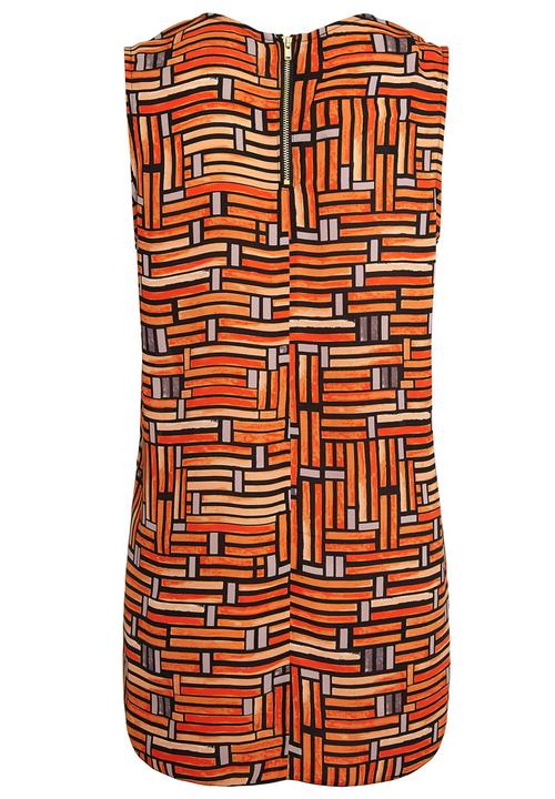 Next - Woven vest in orange print Multi-colour