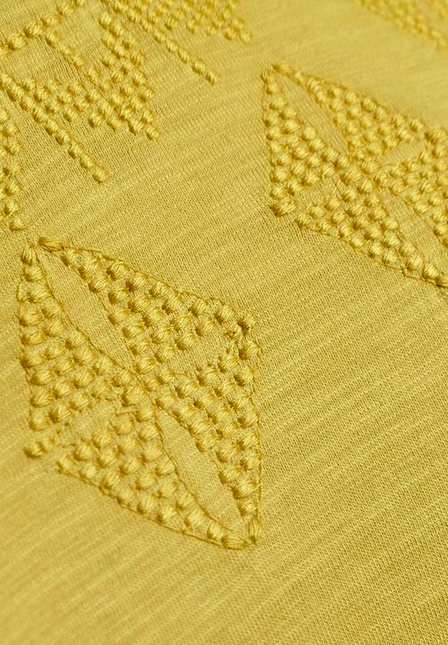 Next - Bubble Hem Top Yellow